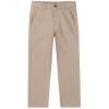 Izod Boys School Uniform Flat Front Twill Pants, Khaki, 14 Husky view 1