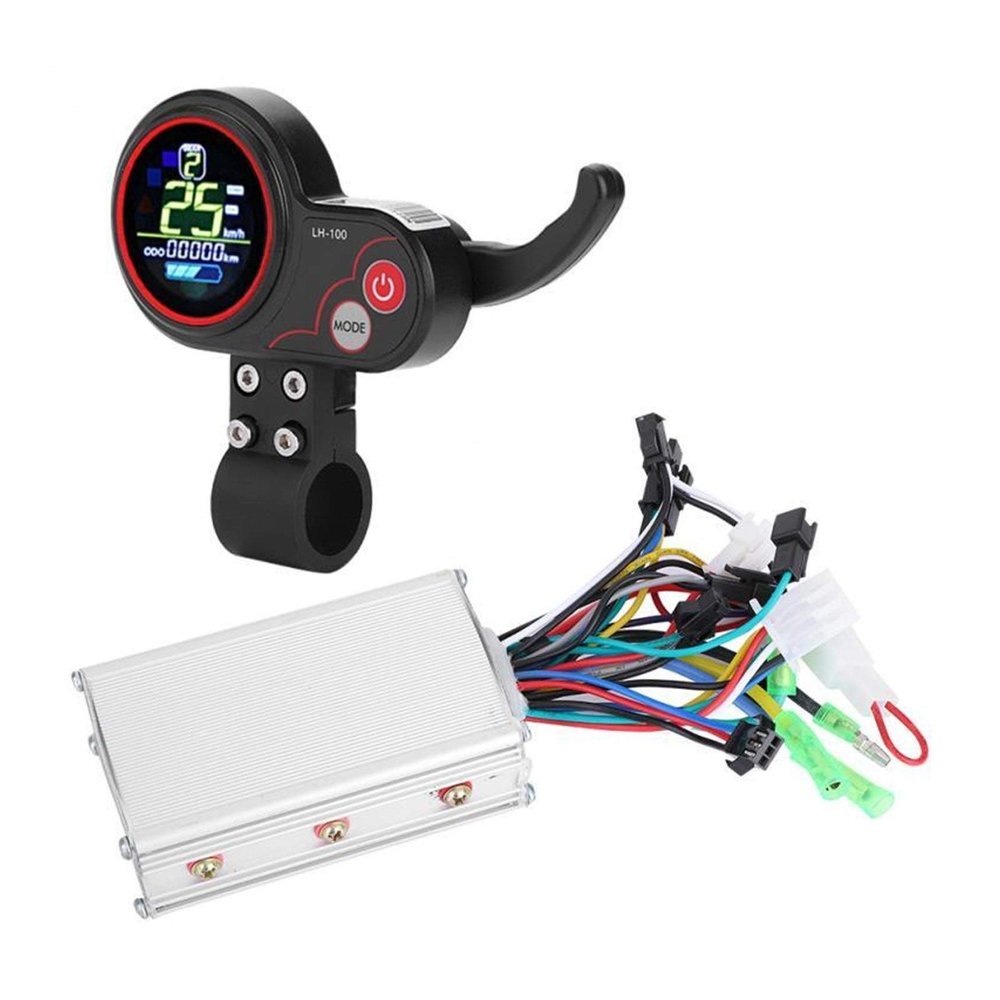 24V 36V 48V 60V 250W/350W Electric Bicycle Bike Scooter Controller LCD Display Control Panel with Shift Switch Electric Bike Accessory DaJiKan (Color : 24V)