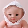 Alvivi Newborn Baby Girls Lace Bonnet Cap Hat with Ribbon Breathable Ruffled Summer Sun Hat Photo Props Lotus 0-24 Months view 2