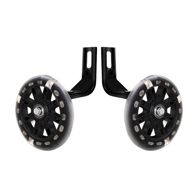 FUFU 12,14,16,18,20 Inch Bicycle Training Wheels, Bicycle Training Wheel Stabilizers, Children's Bicycle Training Wheels (Color : Black, Size : 18in)