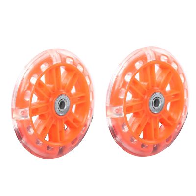 FUFU Children's Bicycle Bicycle Training Wheel Adjustable Stabilizer, Suitable for 12 14 16 18 20 Inch Children's Bicycles (Color : Orange, Size : 14in)