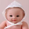 Alvivi Newborn Baby Girls Lace Bonnet Cap Hat with Ribbon Breathable Ruffled Summer Sun Hat Photo Props Rhododendron 0-24 Months view 2