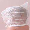 Alvivi Newborn Baby Girls Lace Bonnet Cap Hat with Ribbon Breathable Ruffled Summer Sun Hat Photo Props Rhododendron 0-24 Months view 4