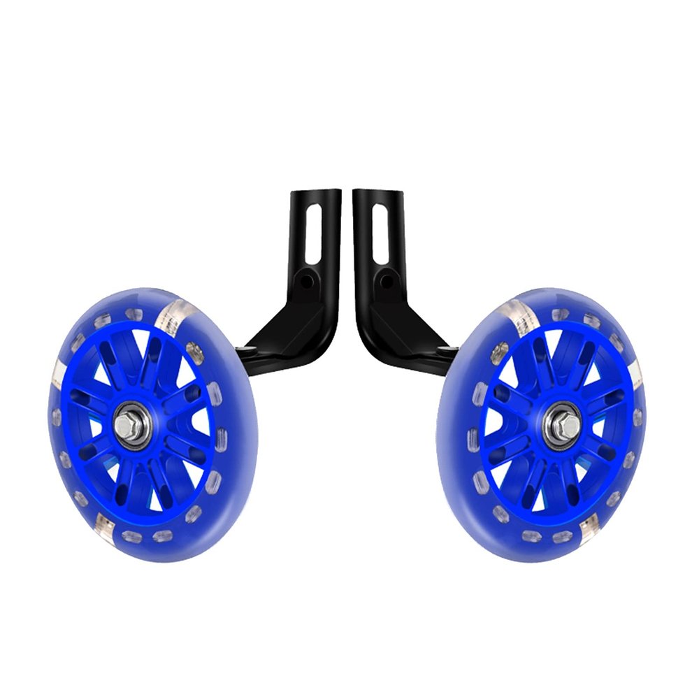 FUFU 12,14,16,18,20 Inch Bicycle Training Wheels, Bicycle Training Wheel Stabilizers, Children's Bicycle Training Wheels (Color : Blue, Size : 14in)