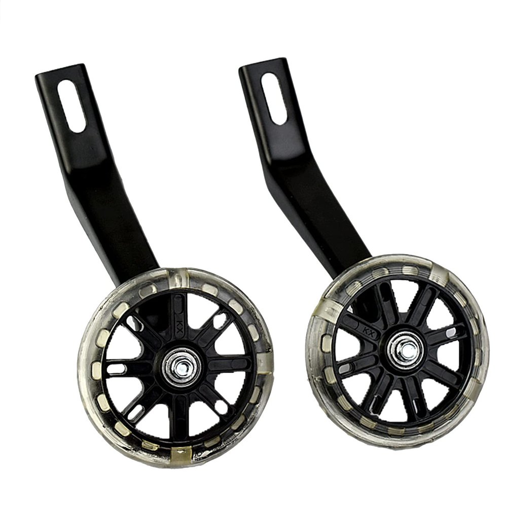 FUFU 12-20 Inch Children's Bicycle Training Wheels, Training Replacement Stable Wheels, Children's Balance Wheels, 4 Colors (Color : Black, Size : 12in)