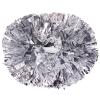HOMU 2 Pack Cheerleader Pom Poms 12 inch Cheerleading Poms Cheering Squad Pompoms Pom Cheering Team Foil Plastic Youth Pom for School Cheer Dance Kids Adults Team Spirit Cheering Silver BRSH1146 view 1