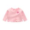 Alvivi Baby Girls 2Pcs Sleeveless Mesh Tutu Skirt Romper + Button-up Cardigans Tops Fall Clothes Set Pink 0-3 Months view 2