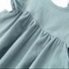 JNKLWPJS Toddler Baby Girl Cotton Linen Ruffle Halter Sleeveless Kids Casual Beach Party Dresses Blue Green 120CM view 2
