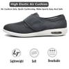 GSFY Women's Diabetic Shoes Wide Width Edema Shoes Breathable Memory Foam Lightweight Walking Sneakers for Elderly Swollen Feet Grey view 2