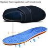 GSFY Women's Diabetic Shoes Wide Width Edema Shoes Breathable Memory Foam Lightweight Walking Sneakers for Elderly Swollen Feet Navy Blue view 3