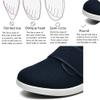 GSFY Women's Diabetic Shoes Wide Width Edema Shoes Breathable Memory Foam Lightweight Walking Sneakers for Elderly Swollen Feet Navy Blue view 4