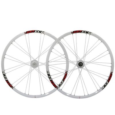 Bikes Cycling Wheel 26 Inch Bicycle Wheelset 11 Speed Rims 559 Disc Brake Mountain Bike Wheel Sealed Bearing Hub QR for Cassette Flywheel (Size : White_26INCH)