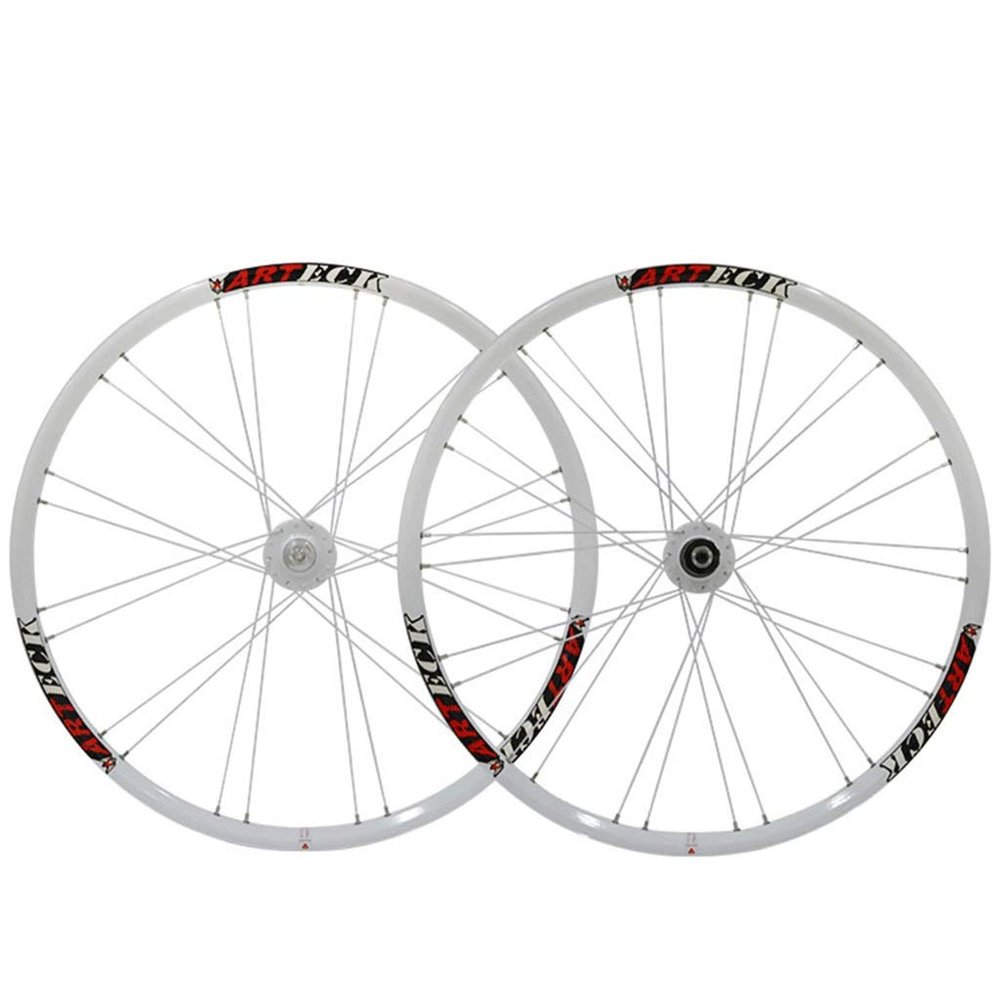 Bikes Cycling Wheel 26 Inch Bicycle Wheelset 11 Speed Rims 559 Disc Brake Mountain Bike Wheel Sealed Bearing Hub QR for Cassette Flywheel (Size : White_26INCH)