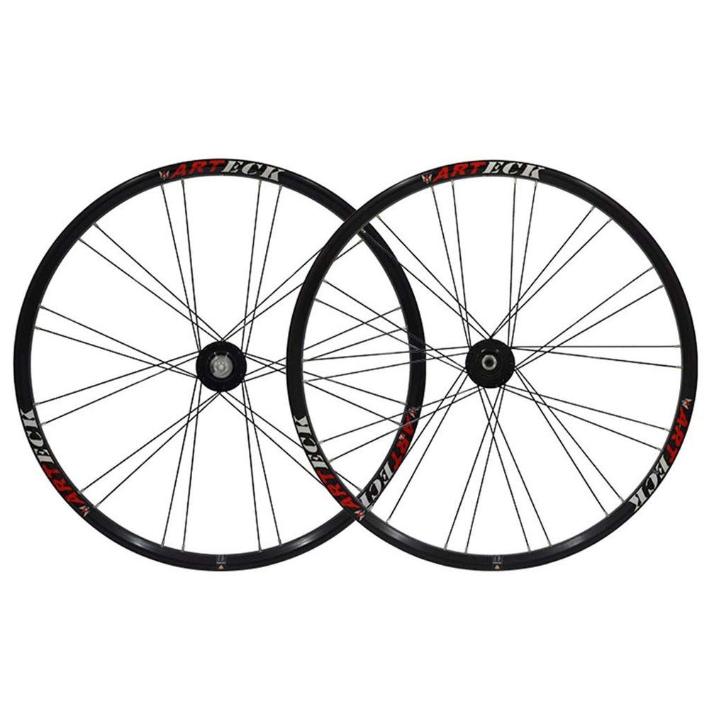 Bikes Cycling Wheel 26 Inch Bicycle Wheelset 11 Speed Rims 559 Disc Brake Mountain Bike Wheel Sealed Bearing Hub QR for Cassette Flywheel (Size : Black_26INCH)