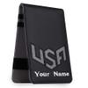 CRAFTSMAN GOLF USA Star Red Stripes Blue Pu Leather Scorecard & Yardage Holder Cover Also Available Customized Name Version (USA Custom) view 2