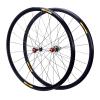 LHHL 700c Road Bike Wheelset Quick Release Wheel Bicycle Front Rear Wheel 28 Inch Ultra-Light Double Wall Alloy Rim 30mm C/V Brake for 8-11 Speed Cassette Flywheel 1560g (Size : Black hub) view 1