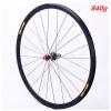 LHHL 700c Road Bike Wheelset Quick Release Wheel Bicycle Front Rear Wheel 28 Inch Ultra-Light Double Wall Alloy Rim 30mm C/V Brake for 8-11 Speed Cassette Flywheel 1560g (Size : Black hub) view 3