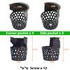 Pool Table Pockets Replacement Pockets for Billiard Table Set of 6 Plastic Web Pockets view 4
