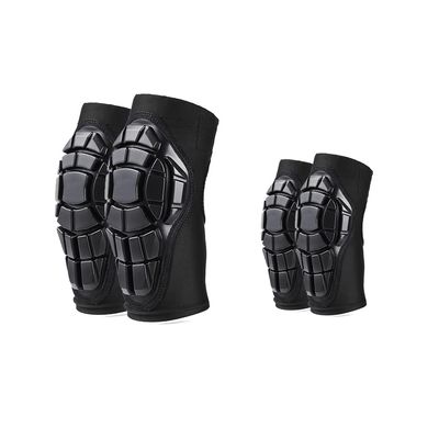 VIWINVELA Kids Knee Pads and Elbow Pads Set Toddler Soft Protective Gear Black L