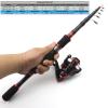 1.8m 2.1m Multifunction Fishing Rod Set Lure Telescopic Rod and Spinning Reel Lures line Hook Fishing Tackle Bag Rod Reel Combos ZYHYD (Size : 1.8Mrod Set) view 3