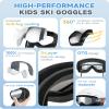 findway Kids Ski Goggles, Kids Snowboard Goggles for Boys Girls Toddler age 3-12 view 3