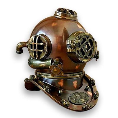 Samyati Size 18" Scuba Divers Diving Helmet US Navy Mark V Marine Divers Helmet