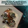 Samyati Size 18" Scuba Divers Diving Helmet US Navy Mark V Marine Divers Helmet view 4