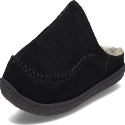 Clarks Men's Sherpa Lined Indoor & Outdoor House Slipper (10 M US, Black)