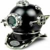 Samyati Black Boston Marine Morse Antique Diving Helmet Brass Scuba SCA US Navy V Divers Helmet view 1