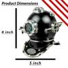 Samyati Black Boston Marine Morse Antique Diving Helmet Brass Scuba SCA US Navy V Divers Helmet view 2