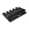 ALAZA Movie Clapboard Black Business Card Holder Leather, Stainless Steel Slim Pocket Wallet Business Card Carrier Case Holder view 1