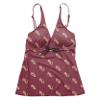 FOCO Women's Standard NCAA Team Mini Logo Bathing Swim Suit, Tankini Top, Medium view 2