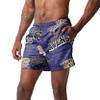 FOCO Baltimore Ravens NFL Mens Logo Rush Swimming Trunks - M view 2