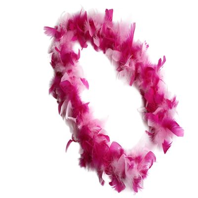 Flydreamfeathers Feather Boa 25 Gram, 4 Feet Long, Great for Party, Halloween Costume, Christmas Tree, Decoration (hot pink mix pink Color)