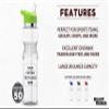 DISCOUNT PROMOS Custom Sports Bottles with Straw 28 oz. Set of 50, Personalized Bulk Pack - BPA Free, Great for Gym, Hiking, Cycling, Yoga and More - Lime Green view 2