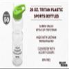 DISCOUNT PROMOS Custom Sports Bottles with Straw 28 oz. Set of 50, Personalized Bulk Pack - BPA Free, Great for Gym, Hiking, Cycling, Yoga and More - Lime Green view 3
