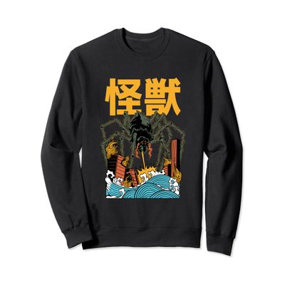 Kaiju Anime Japanese Aesthetic Monster Giant Harajuku Spider Sweatshirt