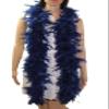 Flydreamfeathers 60 Gram, 2 yards Long Chandelle Feather Boa Great for Party, Wedding, Halloween Costume, Christmas Tree, Decoration(Navy_ view 2