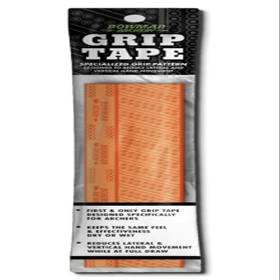 Bowmar Archery Grip Tape, Designed for Archers, Self-Adhering, Effective in Dry or Wet Conditions, Comfortable, Tacky, Easy to Install (Orange)