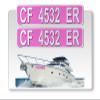 Curb-N-Sign Super Reflective BowBrite Custom Boat Registration Numbers and Letters, Pack of 1 (2pcs) Custom Boat Lettering, Highly Reflective Vinyl Decal Boat Decal Stickers (Pink) view 1