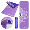 MILLENTI Yoga Mat Fitness Equipment - 6mm Thick TPE Material Yoga Mat Eco Friendly, Premium-Design Print, Non-Slip Exercise Mat For Home, Gym, Pilates Mat, Mandala Purple, YMB13WPU view 1