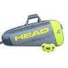 HEAD Core 3R Pro Tennis Racquet Bag, Holds 3 Racquets, Adjustable Strap, Grey/Yellow view 1