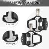 KOOTU SPD Bike Pedals 9/16" Universal Road Bike Pedals Bicycle Platform Pedals Clipless Pedals Suitable for Road Bike Spin Bike MTB Indoor Bike view 2