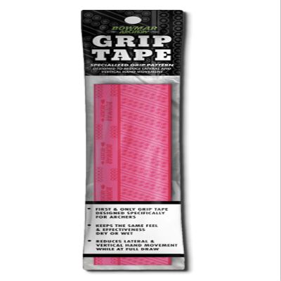 Bowmar Archery Grip Tape, Designed for Archers, Self-Adhering, Effective in Dry or Wet Conditions, Comfortable, Tacky, Easy to Install (Pink)
