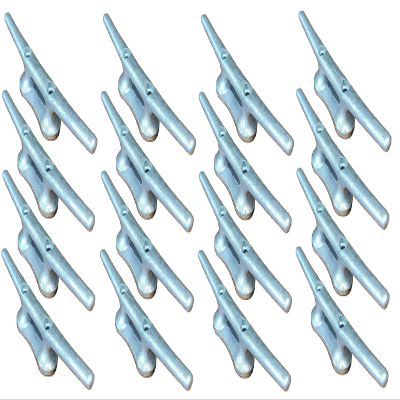 Smart Choice Marine Hot Dipped Galvanized Iron Dock Cleat Choose Size and Quantity (6", 16-Pack)