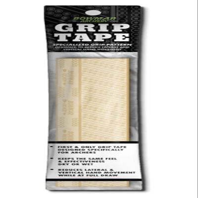 Bowmar Archery Grip Tape, Designed for Archers, Self-Adhering, Effective in Dry or Wet Conditions, Comfortable, Tacky, Easy to Install (Tan)