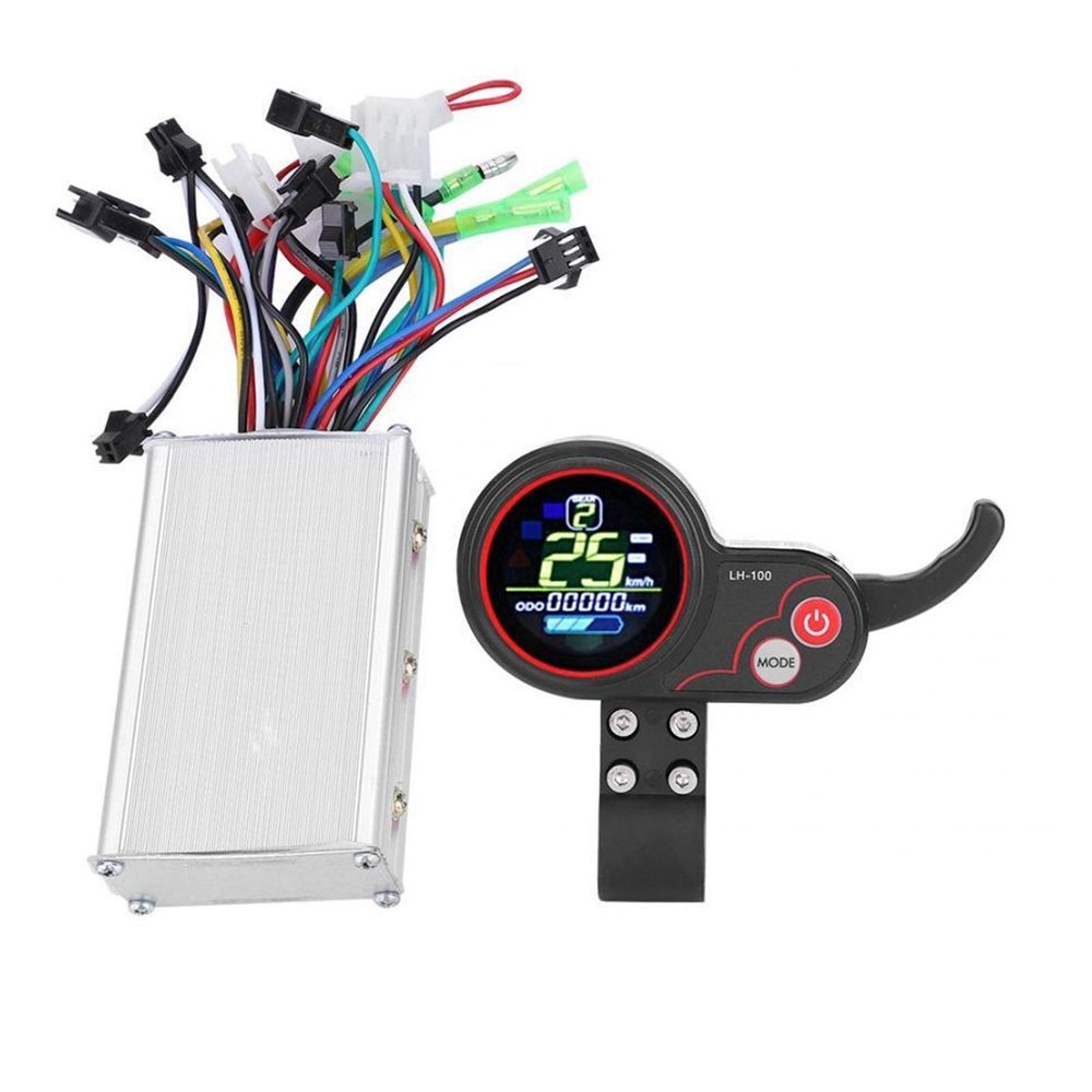 24V 36V 48V 60V 250W/350W Electric Bicycle Scooter Controller LCD Display Control Panel with Shift Switch Electric Bike Controller Kit DaJiKan (Color : 48V)