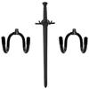Universal Adjustable Stand Rack  Sword Wall Organizer Storage Hook Wall Collection Display Hanger Wall Mount Rack for Sword,Dagger,Axe,Keyblade, etc 2/PK No Sword  Vertical or Horizontal Display view 1