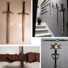Universal Adjustable Stand Rack  Sword Wall Organizer Storage Hook Wall Collection Display Hanger Wall Mount Rack for Sword,Dagger,Axe,Keyblade, etc 2/PK No Sword  Vertical or Horizontal Display view 2