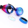Steampunk Glasses for Raves Trippy Psychedelic Kaleidoscope Goggles with Rainbow Crystal Glass Lens view 3